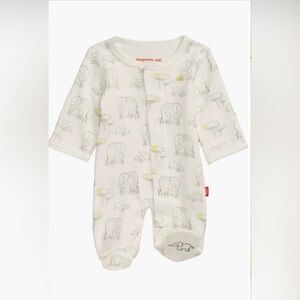 Magnetic Me Elephant Organic Cotton Grip Footie